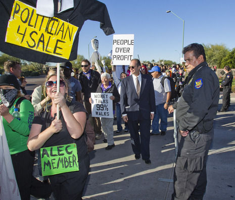 ALEC protest, Phoenix, AZ