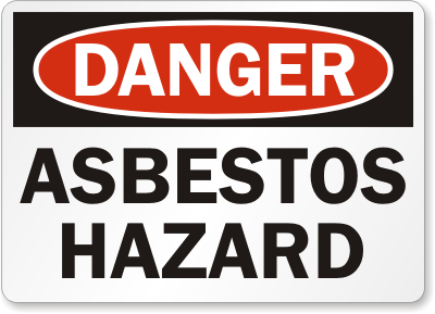 Asbestos Hazard Danger Sign