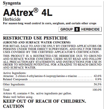 Atrazine lable