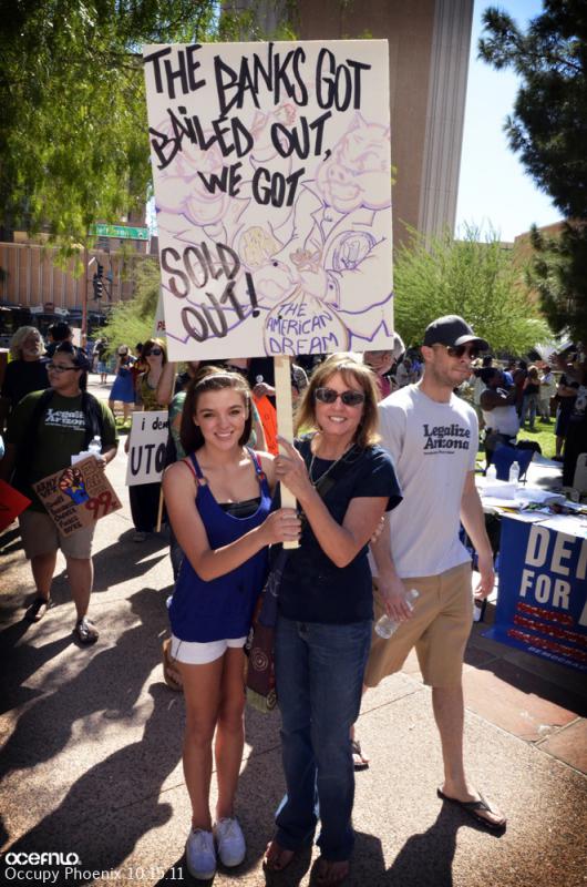 Occupy Phoenix protestors 10/15/11