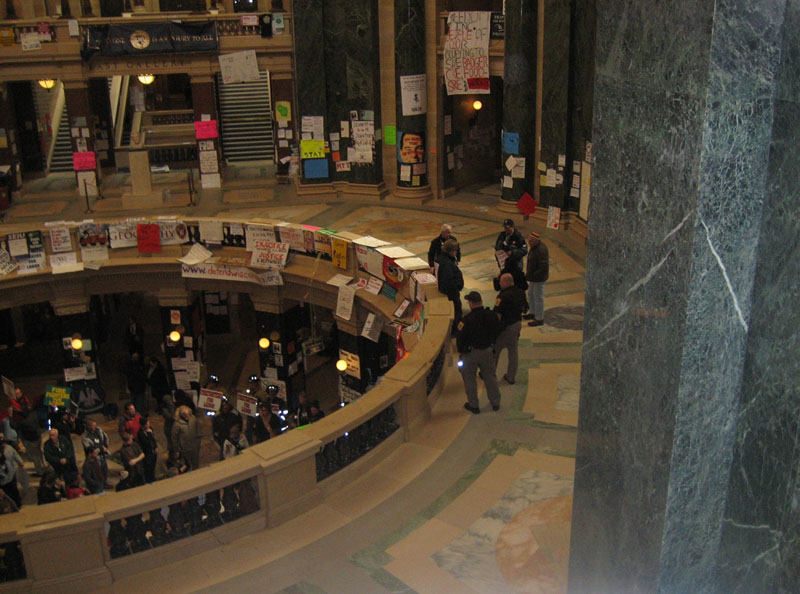 Constitutional Crisis Capitol Crackdown effectively emptied the Capitol building.