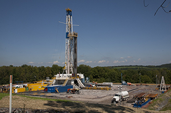 Fracking rig