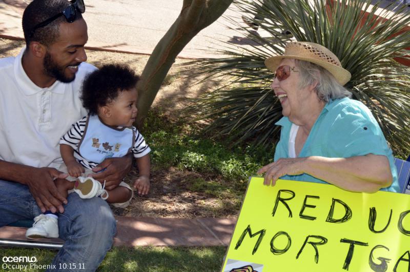 Occupy Phoenix protestors 10/15/11