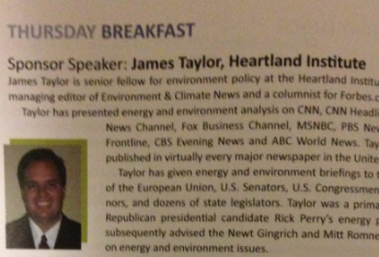 Heartland Institute James Taylor Climate Change Denier