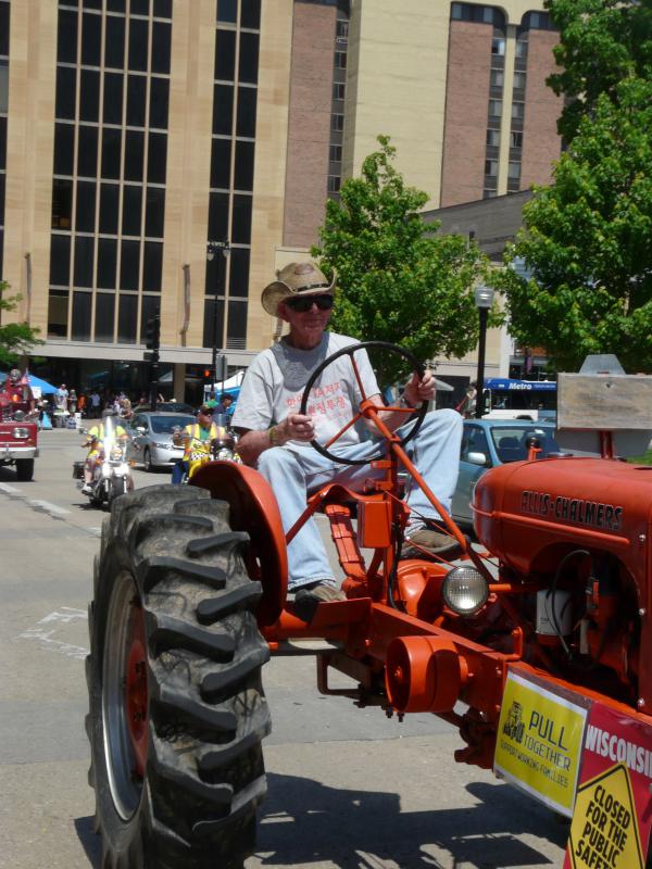 John Kinsman in Tractorcade, 2011