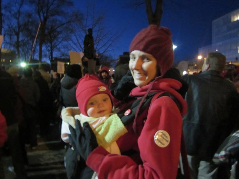 Magnolia (Photo taken at a rally on the evening of Friday, February 18)