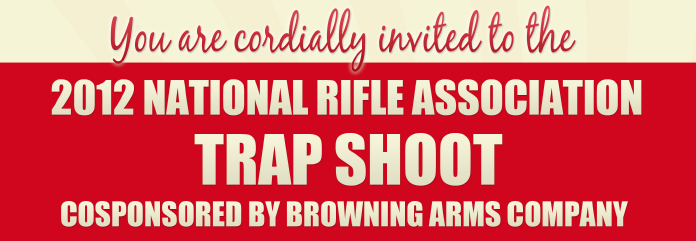 Invitation to the NRA's annual Trap Shoot at the ALEC convention