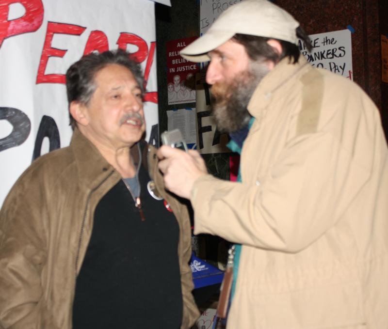 Former Madison Mayor, Paul Soglin (left)