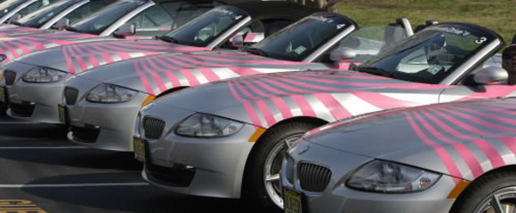 Pink BMWs