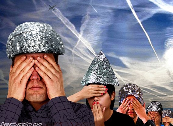 Tinfoil hat chemtrails