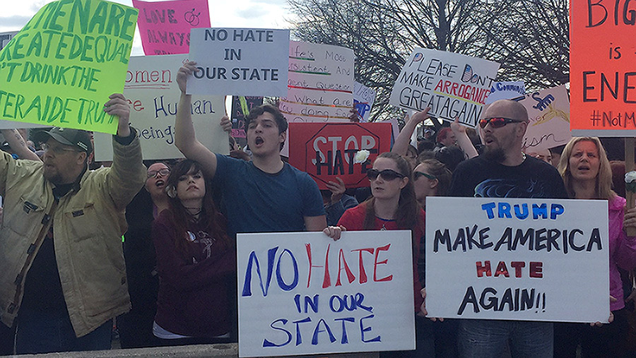 Trump protesters